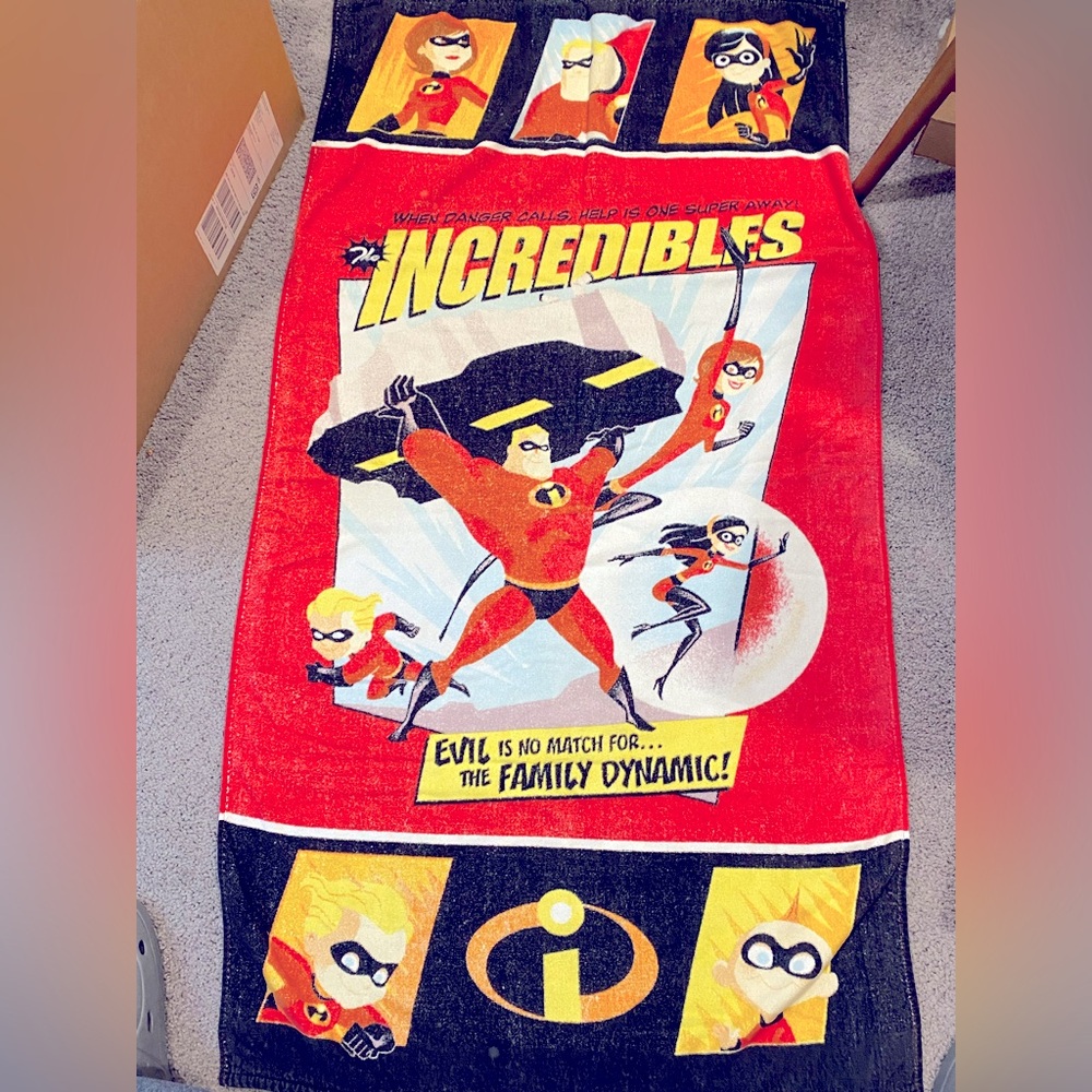 The Incredibles Cotton Beach Towel